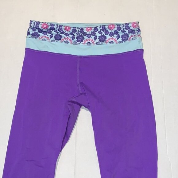 𝅺LULULEMON run inspire crop II leggings size 2 in purple - Picture 4 of 14
